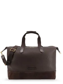 Tom Ford-Leather Travel Bag With Suede Inserts-Uomo 52366695301460