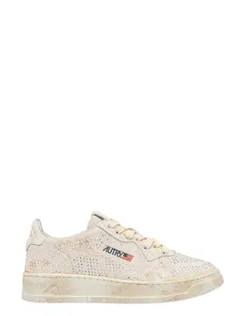 Autry-Sneakers Medalist Low `Crystal` In Micro Strass Bianco-Donna 52756587610452
