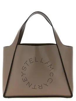 Stella McCartney-The Logo Bag Tote Beige-Donna 52529356964180