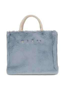 Marni-Borsa Tote Con Finiture In Pelliccia-Donna 52548260462932