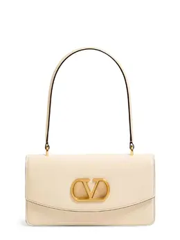 Valentino Garavani-Leather Vlogo Shoulder Bag-Donna 52620995002708