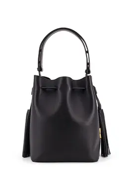 Valentino Garavani-So Seau Leather Bucket Bag With Meatl Vlogo-Donna 52621471809876