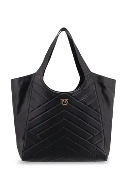 Pinko-Quilted Leather Shoulder Bag-Donna 52621511786836