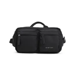 Givenchy-Black Essential U Polyamide Belt Bag-Uomo 52654944223572