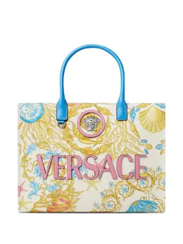 Versace-Borsa Tote Underwater Con Motivo Barocco-Donna 52655221473620