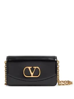 Valentino Garavani-Vain Small Leather Clutch-Donna 52725780185428