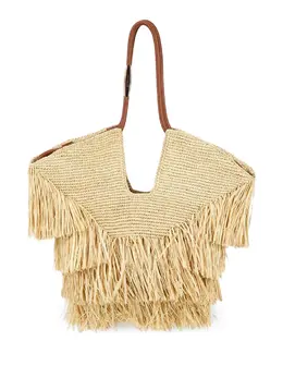 Zimmermann-Goldentime Medium Raffia Tote Bag-Donna 52725996585300