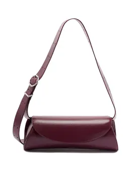 Jil Sander-Cannolo Small Leather Shoulder Bag-Donna 52726130540884