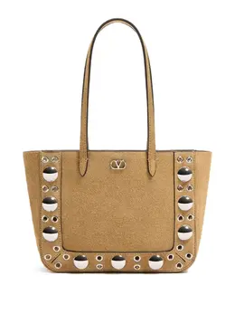 Valentino Garavani-Nellcote Mini Suede Leather Tote Bag-Donna 52726297362772
