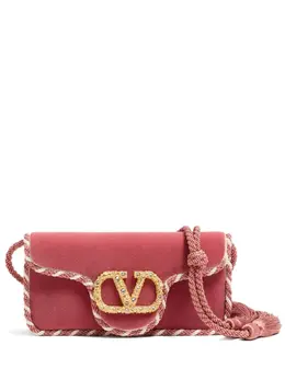 Valentino Garavani-Loco' Velvet Clutch-Donna 52726362636628