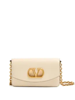 Valentino Garavani-Vain Small Leather Clutch-Donna 52727016390996