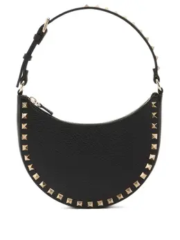 Valentino Garavani-Hobo Rockstud Leather Mini Bag-Donna 52727098376532