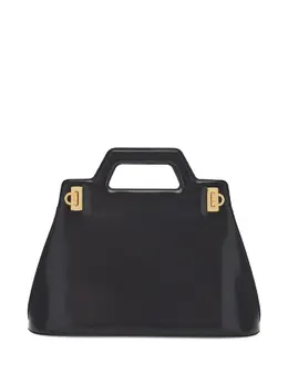 Ferragamo: Чёрная сумка-шоппер 