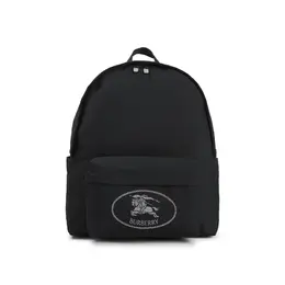 Burberry-Black Orkney Zip Nylon Backpack-Uomo 52787233325396