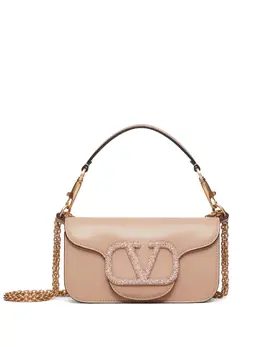 Valentino Garavani-Locò Leather Shoulder Bag-Donna 52817319526740