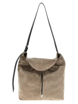 Maison Margiela-Drawstring Hobo Borse A Spalla E Tracolla Beige-Uomo 52843803640148