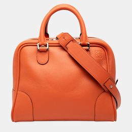Loewe Orange Medium Leather Amazona 75 Satchel 1241854