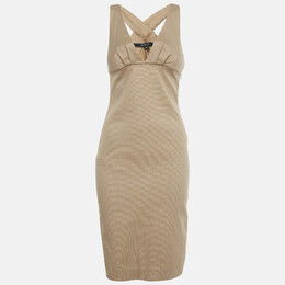 Gucci: Бежевое платье 