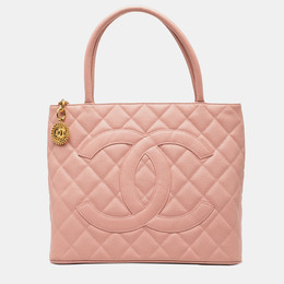 Chanel Pink Caviar Medallion Tote 1241589