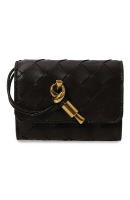 Bottega Veneta: Чёрный кошелёк 