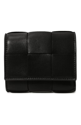 Bottega Veneta: Чёрный кошелёк 