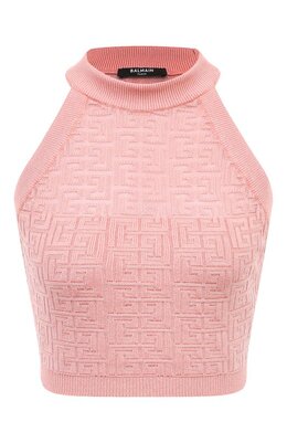 Balmain: Розовый топ 