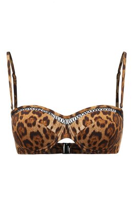 La Perla: Топ с леопардовым принтом 