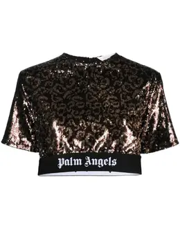 Palm Angels: Топ с блёстками 