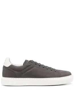 Brunello Cucinelli nubuck-leather low-top sneakers 20702207