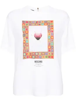 Moschino: Блуза с принтом 