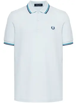 Fred Perry: Светлое поло  Twin Tipped