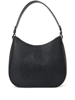 Karl Lagerfeld K/Circle perforated-design hobo bag 26156792