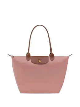 Longchamp: Розовая сумка  Le Pliage
