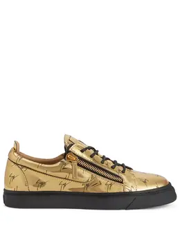 Giuseppe Zanotti Frankie logo metallic sneakers 16851587