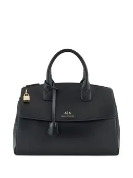 Armani Exchange: Сумка-шоппер с принтом 