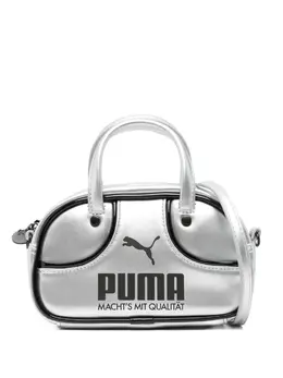 PUMA: Серебристая сумка-шоппер 