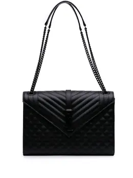 Saint Laurent 2019 Large Grain De Poudre Triquilt Monogram Envelope Bag shoulder bag 32386686