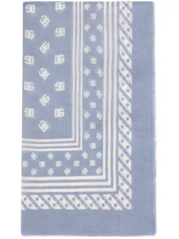 Dolce & Gabbana: Шарф  DNA с принтом