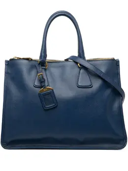 Prada 2013-2025 Saffiano Double Zip Open Convertible Tote satchel 32460398
