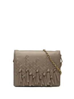 Bottega Veneta 2012-2025 Nappa Intrecciato Fringe Wallet on Chain crossbody bag 32459804