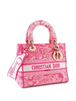 Christian Dior Toile de Jouy Lady D-Lite Bag Embroidered Canvas tote bag 32538101