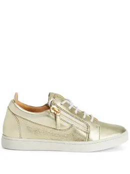Giuseppe Zanotti Nicki metallic lace-up sneakers 19019429