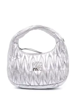 Miu Miu 2021-2025 Mini Matelasse Metallic Nappa Wander Bag satchel 32573154