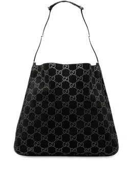 Gucci 2000-2015 GG Suede shoulder bag 32598629