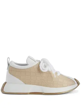 Giuseppe Zanotti Ferox crocodile-print sneakers 22052286
