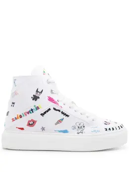 Zadig & Voltaire High Flash flatform sneakers 22016218
