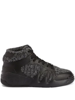 Giuseppe Zanotti Talon knitted-panels sneakers 20275838