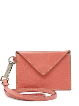 Prada 2024 Leather Clutch Bag 30365482 circa 2024 Orange Silver-tone Hardware Detachable Strap Beige Stitching