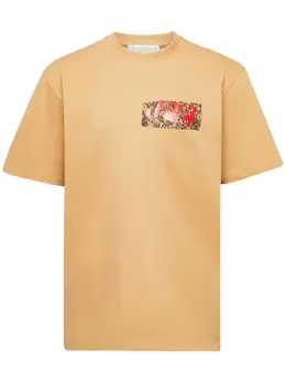 JW Anderson: Кружевная футболка  JWA