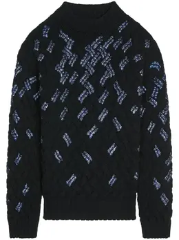 DRIES VAN NOTEN: Свитер с блёстками 